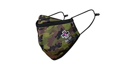 Muc-Off Dr X Camo Kids Face Mask - Reusable Face Mask with Filter, Washable Face Covering - Adjustable Cotton Mask for Children