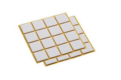 Metafranc 644996 644996 - Protetores de feltro para móveis e cadeiras, autocolantes, unidades, cor branca, 32 x 32 mm (30 Stück)