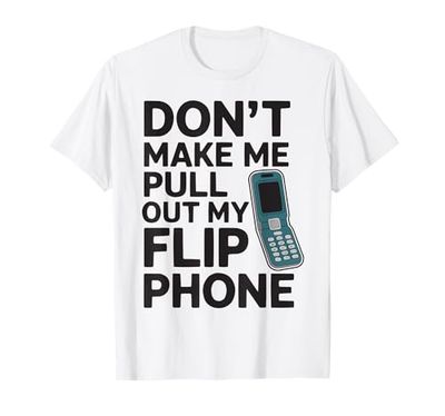 Classic Flip Phone Vintage Cellulare Cellulare Maglietta