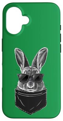 Lunettes de soleil de poche lapin de Pâques pour garçons, hommes, enfants Coque pour iPhone 16