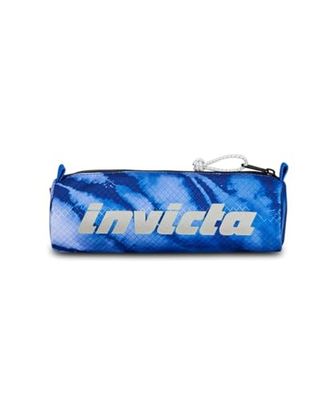 Invicta Etui voor School Nose Fantasy, blauw en grijs, etui met een vak voor pennen, accessoires rugzak, basisschool, medium, boven, jongens meisjes, Blauw, Eén maat, modern