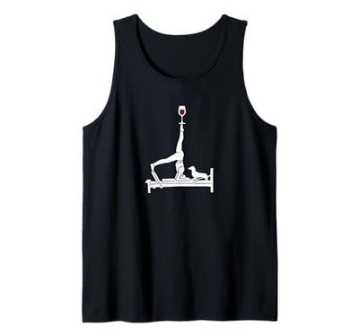 Pilates vino Reformer Pilates con cane bassotto Canotta