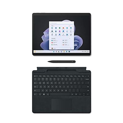 Microsoft Surface Pro 9 - 13" Intel EVO Core i7-1255U 12th Gen - 16GB RAM - 512GB SSD - Grafite + Surface Pro 8/X Cover Alcantara + PEN - Black