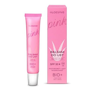 ALOESOVE Balsamo Labial 15 ml - Protector Labial con Filtro UV SPF 30 - Barra de Labios con Aroma a Mango - Hidratante Labios Suave - Protección y Cuidado Efectivo