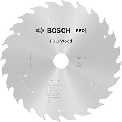 Bosch Professional 1x Lame de scie circulaire Standard for Wood (bois, 160 x 20 x 1,5 mm, 24 dents, accessoire de scie circulaire sans fil)
