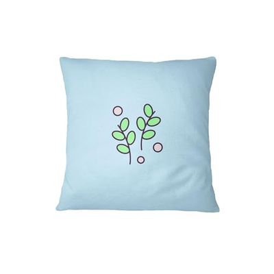 Bona Basics, Funda de cojín Decorativa, Funda de cojín Decorativa, decoración del hogar, para sofá, cafetería, Tamaño: 45X45 cm, Color: Azul Claro