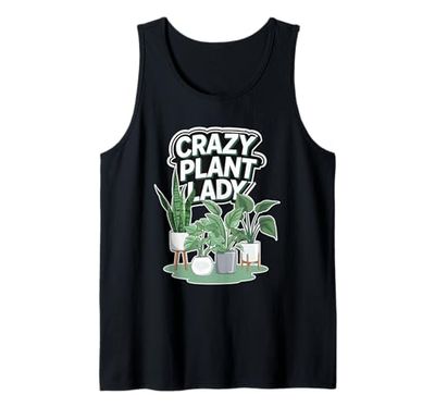 Crazy Plant Lady Giardinaggio Piante Amante Canotta