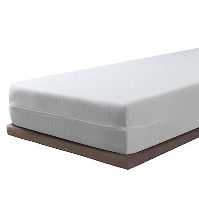 SAVEL – Funda de colchón elástica y Transpirable 140x190/200 cm | Protector de colchón con Cremallera | Cubre colchón Resistente con diseño Trenzado | Certificado Oeko-Tex