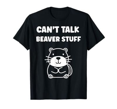 Funny Baby Beaver Minimalist Cute Can't talk Beaver T-Shirt