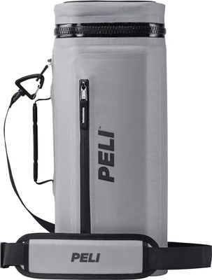 PELI Refrigeratore morbido, refrigeratore premium portatile leggero con una capacità per 8 lattine, volume interno: 8 Litri, Colore: Grigio chiaro