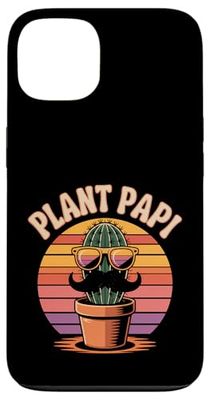 Plant Papi - Pianta grassa e cactus, colore: nero Custodia per iPhone 13