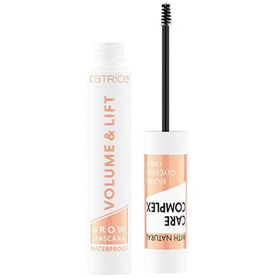 Catrice Volume & Lift Brow Mascara Waterproof, Eyebrows, No. 010 Transparent, Brown, Fixing, Natural, Vegan, Waterproof, Microplastic Particles Free (5 ml)