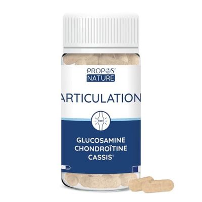 Complexe Articulation - Glucosamine Chondroïtine Cassis - Fabriqué en France - 60 gélules - Propos'Nature