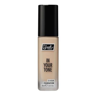 Sleek MakeUP In Your Tone 24 Hour Foundation, Medium Buildable Coverage in 30 Shades, Semi-Matte Flawless Finish, 2N, 30ml