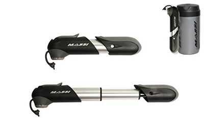 Massi CM-31 Inflador para bicicleta, unissexo para adulto, preto/prata, 140 mm