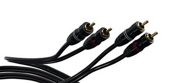 Lineaire kabel mannelijk voor versterker/thuisbioscoop/DVD-speler (5m) EU zwart