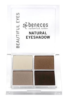 benecos – naturkosmetik – Quattro Eyeshadow palett – vegansk – kaffe och kräm