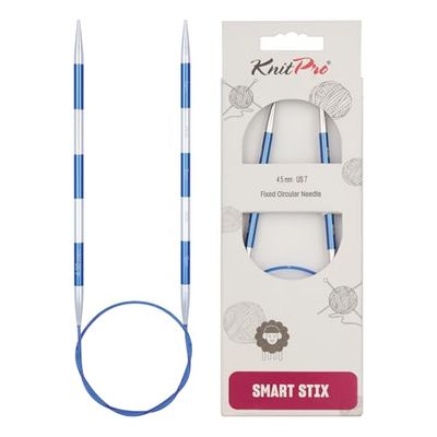 KnitPro Knitting Pins: Circular, Metal Nylon, Blue, 4.5mm