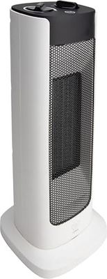 VOLTMAN, Radiateur Tour 2000W, Chauffage Rapide et Efficace, Rotation 60°, Thermostat Mécanique, Sécurité Anti-Surchauffe et Anti-Basculement, Blanc/Noir