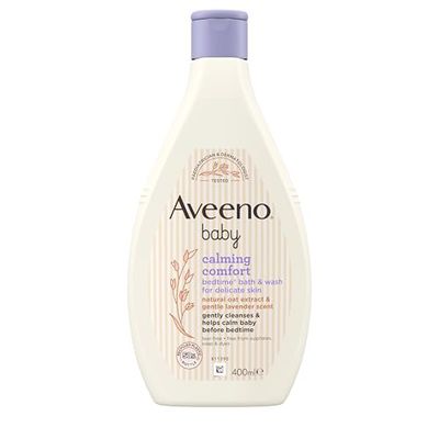 Aveeno Baby Calming Comfort Bedtime Bath and Wash, 400ml (Pack of 1)