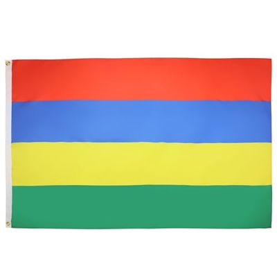 AZ FLAG - Mauritius Flag - 3x5 Ft - 100D Polyester Mauritian Banner with Two Metal Grommets - Fade Resistant - Vivid Colors - 3' x 5' Feet - 150x90 Cm