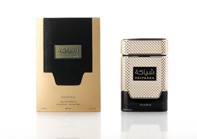 KHADLAJ - Shiyaaka Gold Eau de Parfum | Parfum de Luxe pour Femme | Sillage Mémorable | Flacon Doré Opulent | Parfait pour Toutes les Occasions, Neutro, 100 ml