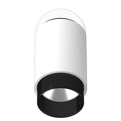 JUNG PL S1 WD05 WW SW Proiettore, Bianco Alpino (White) - Guscio Nero (Black) - Anello Antiriflesso