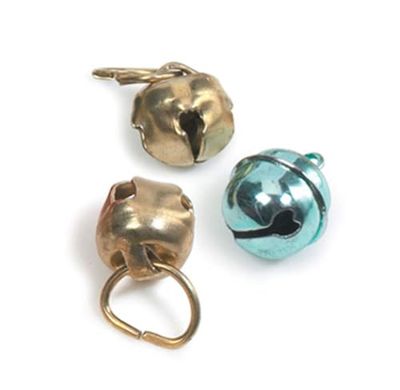 Ancol Kat Halsband Bellen Assor, 3 pk, Chroom afgewerkt
