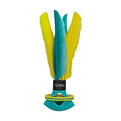 Waboba Flyer Soft Rubber Shuttlecock, Mint Green/Yellow,Small