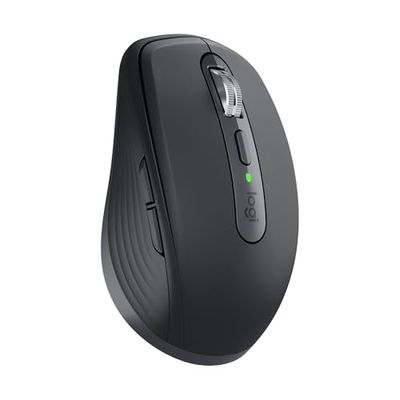 Logitech MX Anywhere 3S for Business, ratón inalámbrico, Compacto, 8000 dpi, Desplazamiento MagSpeed, Clic Discreto, Bluetooth, conexión Logi Bolt Segura, para Windows/Mac/Chrome/Linux - Grafito