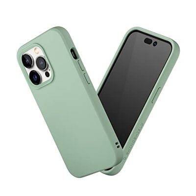 RHINOSHIELD Case Compatible with [iPhone 14 Pro] | SolidSuit - Shock Absorbent Slim Design Protective Cover with Premium Matte Finish 3.5M / 11ft Drop Protection - Sage Green