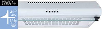 Sauber - Campana CONVENCIONAL SCC60B - Luz LED - Color Blanca - Frontal Cristal - Filtros Eficientes - ENTREGA EN DOMICILIO