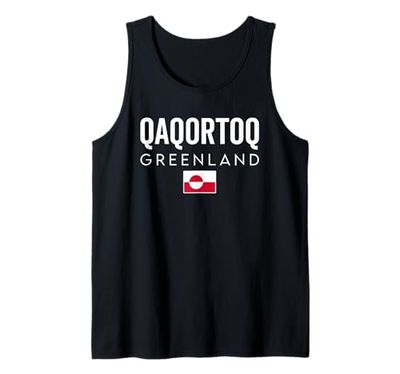 Qaqortoq Bandiera Groenlandia Vacanze Viaggio Souvenir Canotta