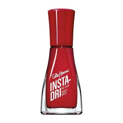 Sally Hansen Insta-Dri Nail Polish, ASAP Apple, 60 Seconds Quick Drying, Long Lasting, Streak Free, Shiny Finish, 3-in-1 Formula, Built in Base and Top Coat, 9.17ml