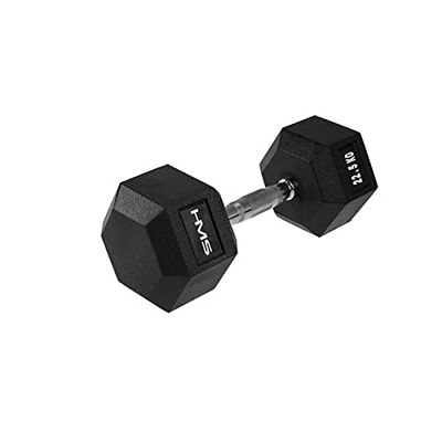 HMS Unisex's 17-66-120 5907695518139 HEX PRO Dumbbell, Zwart, One Size