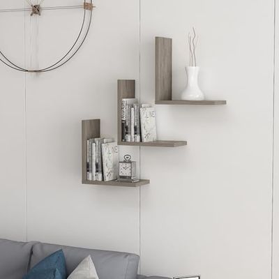 Hanah Home Wesley, mélamine, Gris foncé, Taille Unique