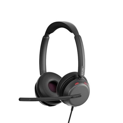 EPOS IMPACT 860T ANC Cuffie con Cavo Doppio Padiglione e Active Noise Cancelling, Certificato Teams, USB-C e USB-A, Super Wideband Audio, Ottime per Chiamate, Zoom, Ufficio, Casa e Lavoro Ibrido