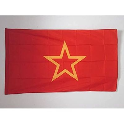 AZ FLAG Röda arméflaggan i Sovjetunionen 1918-1991 90x60 cm - kommunistflagga 60 x 90 cm stånghylsa