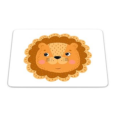 Bonamaison, Tappetino per il mouse rettangolare con stampa digitale, antiscivolo, per ufficio e casa, dimensioni: 22 x 18 cm
