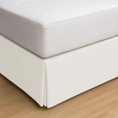 ECOMMERC3 | Copri letto per letto 105 dimensioni Faldon per letto 105 x 190/200 cm - Copri canape colore bianco, vestibilità antiscivolo e traspirante, 100% Made in Spain