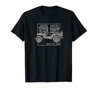 Willys MB Vintage Offroad Classic WW2 Camiseta