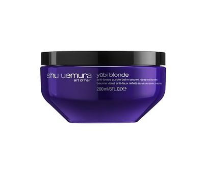 Shu Uemura Art of Hair, Maschera Neutralizzante, Per Capelli Biondi, Decolorati o Con Schiariture, Effetto Anti-Giallo, Con Pigmenti Freddi Viola e Peonia Bianca Giapponese, Yūbi Blonde, 200 ml
