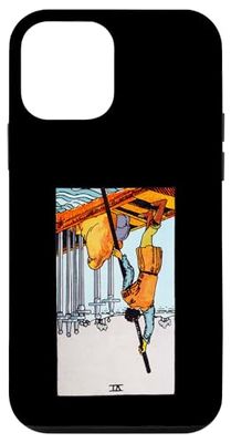 Six of Swords - Tarocchi vintage con cavaliere rovesciato Waite Custodia per iPhone 12 mini