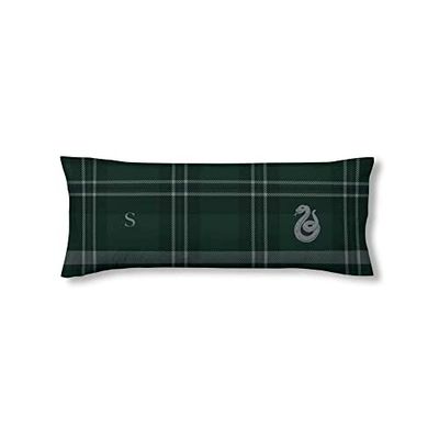 FUNDA DE ALMOHADA 100% ALGODÓN SLYTHERIN CUADRO CAMA DE 90.