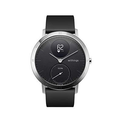 Withings Steel HR - Hybride Smartwatch - Activity Tracker met verbonden gps, hartslagsensor, slaapmonitor, slimme meldingen, waterbestendig en een batterijlevensduur van 25 dagen