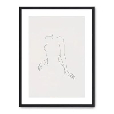 Cuadro woman line art x
