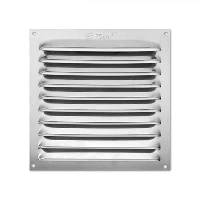 Zarivy Grille adhésive en Aluminium 150 x 150 mm, résistante et Durable, idéale pour la Ventilation et Les décorations d'intérieur.