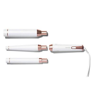 T3 Whirl Trio Baguette de Coiffage avec 3 Baguettes Interchangeables et 5 Réglages de Chaleur Comprend une Baguette Droite de 25mm une Baguette conique de 19mm32mm et des Baguettes Droites de 38mm