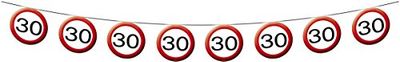 Folat 05179 - vlaggenketting - 12 m - verkeersborden - nummer 30-1 st.