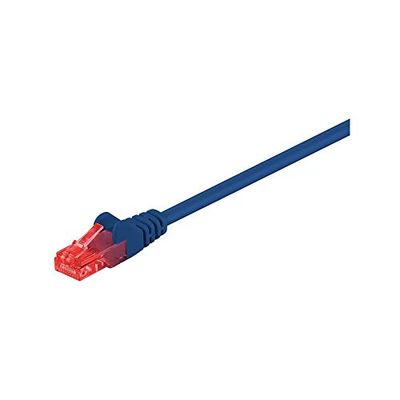 CAT 6 Câble de Liaison, U/UTP, Bleu, 5m Longueur de Câble